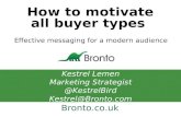 How to motivate all buyer types