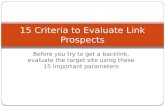 15 Link Building Criteria to Evaluate Link Prospects