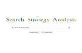 Search strategy analysis