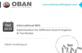 International SEO: Optimisation for Different Search Engines & Territories
