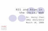 RSS and Atom in the Social Web