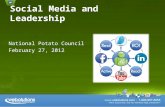 Social media and leadership   national potato council - feb 27 2012