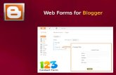 Web Forms for Blogger with 123ContactForm