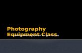 Photography Equipment Introduction