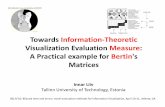 Towards Information-Theoretic Visualization Evaluation Measure: A Practical example for Bertin's Matrices.
