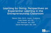 NCIIA 2012: Learning By Doing: Perspectives on Experiential Learning in the Entrepreneurship Classroom