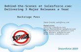 Dreamforce 2009: Behind-the-Scenes at Salesforce.com: Delivering 3 Major Releases a Year