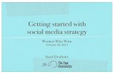 Getting started with Social Media Strategy