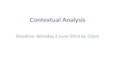 Contextual analysis 2014