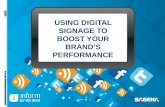 Using Digital Signage To Boost Your Brand’s Performance