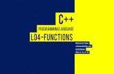 C++ L05-Functions