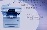 Exploiting Vulnerabilities in Multifunction Printers