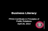 Business Literacy for Public Relations Pros