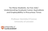 So many students, so few jobs: Understanding graduate career aspirations and employability in precarious times - Henrietta  O'Connor