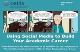 Using social media to build your academic career