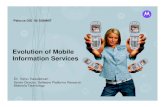 The Evolution of Mobile Information Services
