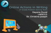 Online actions in writing   duval