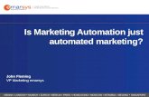Is marketing automation just automated marketing? eMarsys