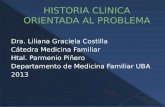 Dra. Liliana Graciela Costilla Cátedra Medicina Familiar Htal. Parmenio Piñero Departamento de Medicina Familiar UBA 2013.