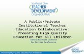 A Public-Private Teacher Development Collaborative: Promoting High-Quality Education for All Children