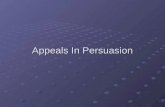 Appeals In Persuasion
