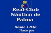 Real Club Náutico de Palma Desde 1.948 Nace por inquietudes ….