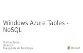Microsoft Azure Storage - Table (NoSQL)