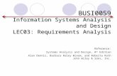 BUSI0059 Information Systems Analysis and Design