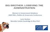 Lobbying the Administration
