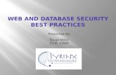 Web Database Server Best Practices