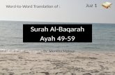 Al Baqarah Ayah 49-59 Word to Word