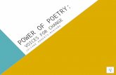 Power of poetry