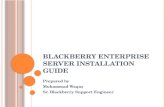 Blackberry Enterprise Server Installation