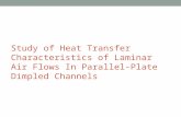 Study of heat transfer characteristics of laminar air