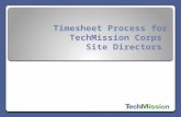 TechMission Corps Timesheet Process Training for Site Directors
