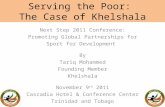 Squash Serving Poor Children: The case of Khelshala in India