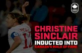 Christine Sinclair Inducted into Canada's Walk of Fame