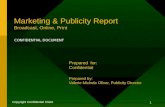 Simple & Winning Marketing & Publicity Report Presentation