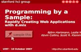 d.mix: Programming by a Sample