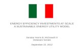 Sostenibilità, ambiente e obbligazioni etiche - Senator Harris B. McDowell - novemer 2013