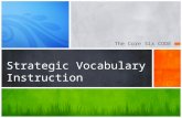Strategic vocabulary instruction