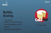 CakeFest 2014 -- MySQL Scaling Without Losing Your SAnity