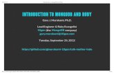 Introduction to MongoDB and Ruby