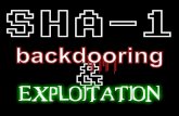 SHA-1 backdooring & exploitation