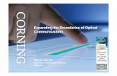 Expanding the Boundaries of Optical Communications