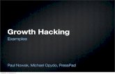 Growth Hack on examples