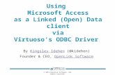 Exploiting Linked (Open) Data via Microsoft Access using ODBC  File DSNs