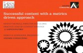 Successful content with a metrics driven approach