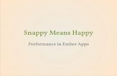 Snappy Means Happy: Performance in Ember Apps