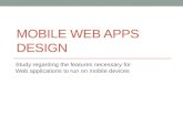 Mobile web apps design